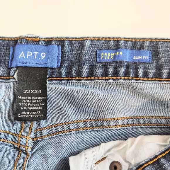 Apt. 9 Blue Skinny Jeans - Picture 3 of 3